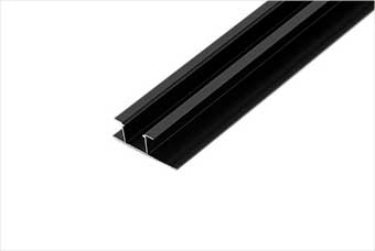 辽源航空纤维墙咔铝合金带灯中条（哑黑氧化）