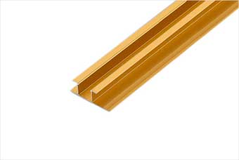 辽源航空纤维墙咔铝合金带灯中条（钛金氧化）