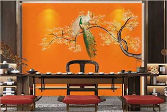 辽源森佰汇航空纤维墙咔（春花秋月）