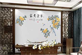 辽源森佰汇航空纤维墙咔（富贵荣华）