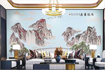 辽源森佰汇航空纤维墙咔（鸿运当头）